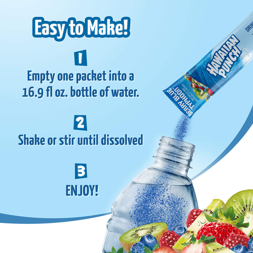 Serving glass with fizz featuring Hawaiian Punch for a refreshing drink.