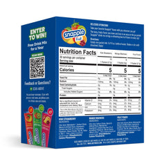 Juicy Mixes Snapple Powder Drink Mix stick close-up highlighting convenient single-serve sachets