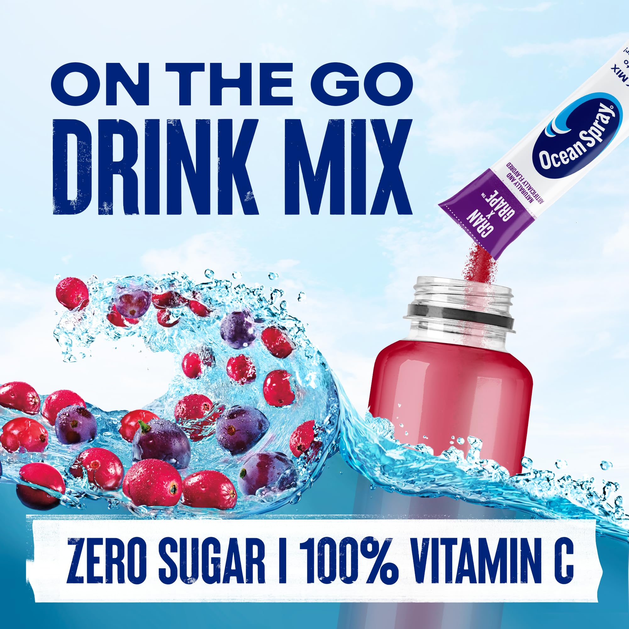 Juicy Mixes zero sugar no synthetic dyes label highlights clean ingredients.