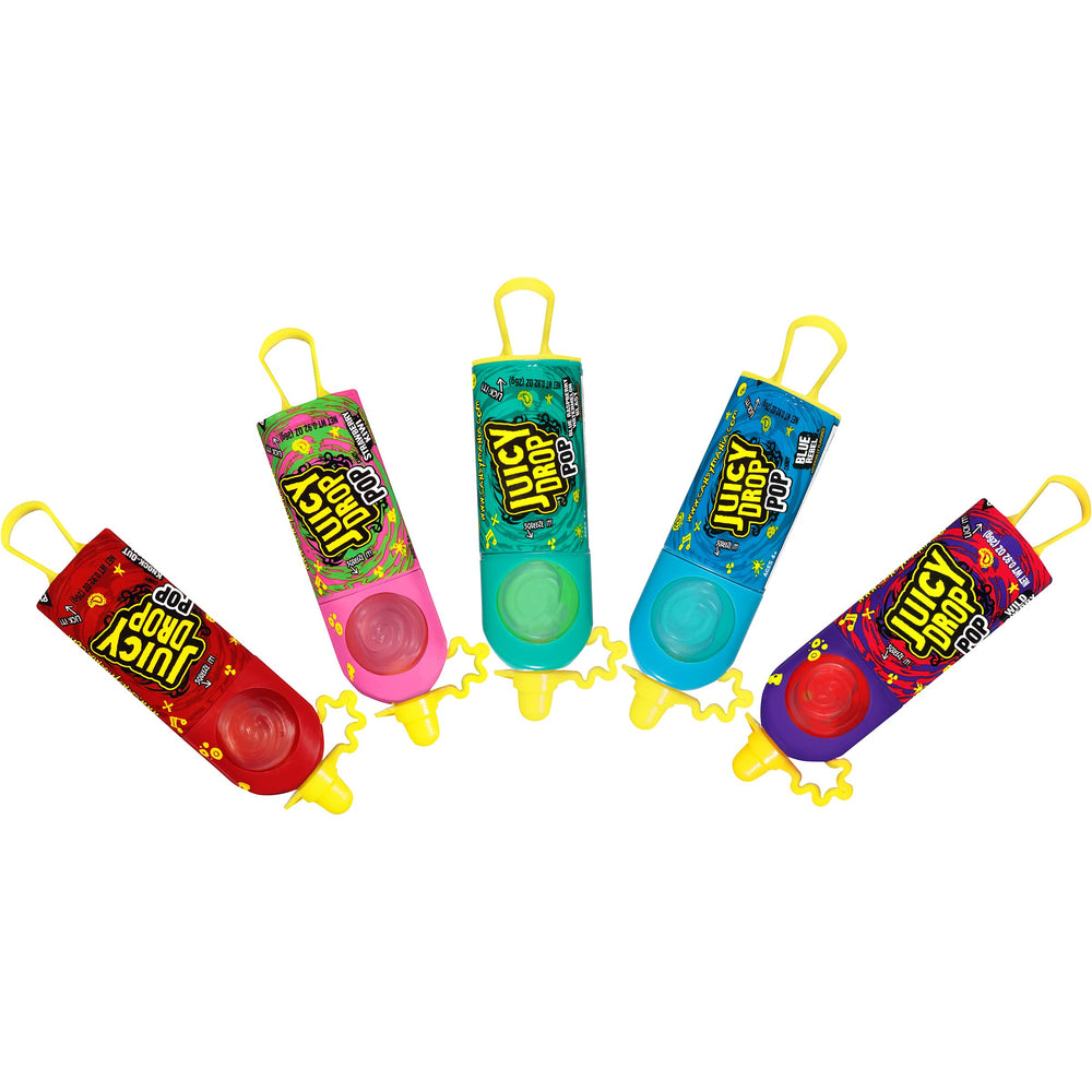 Kid-friendly Juicy Drop lollipops perfect for party snacks.