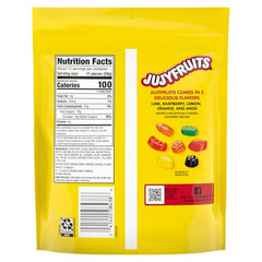 Close-up of vibrant Jujyfruits gummies showcasing bright colors and fruity flavors.