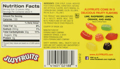 JujyFruits close-up of colorful chewy candies highlighting vibrant flavors and chewy texture.