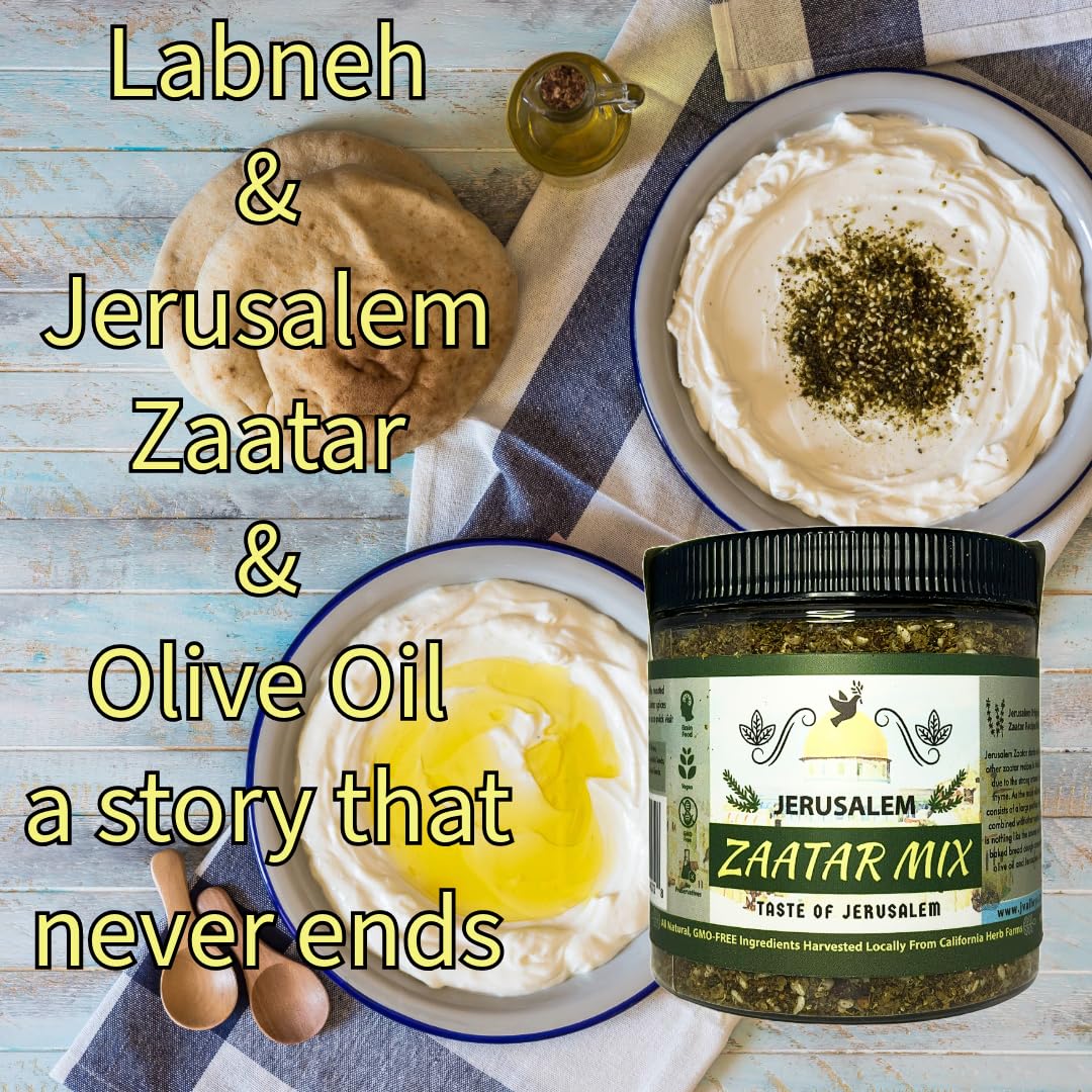 Zaatar jar sits on kitchen shelf, ready to elevate meals.