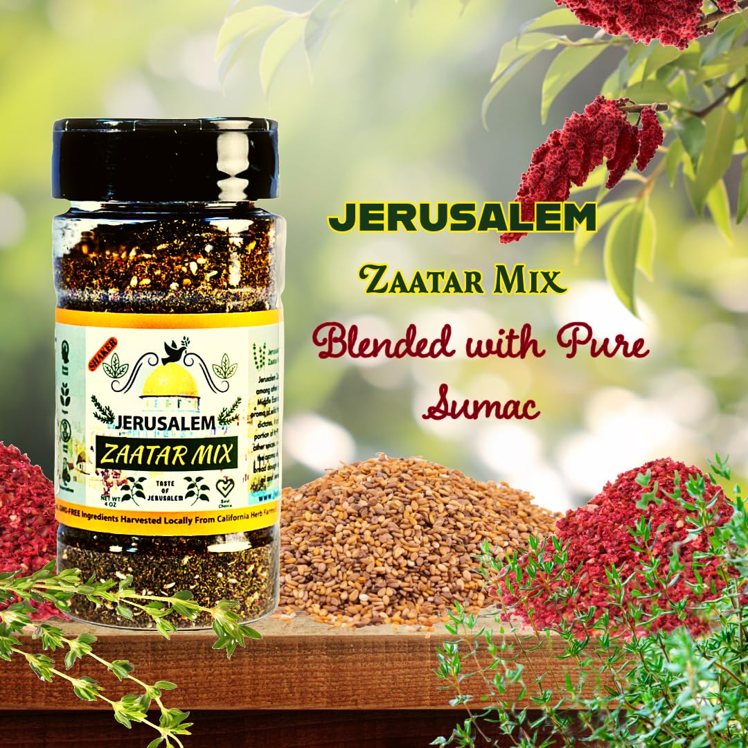 Meats and salads benefit from Julian's Valleys Zaatar seasoning blend.