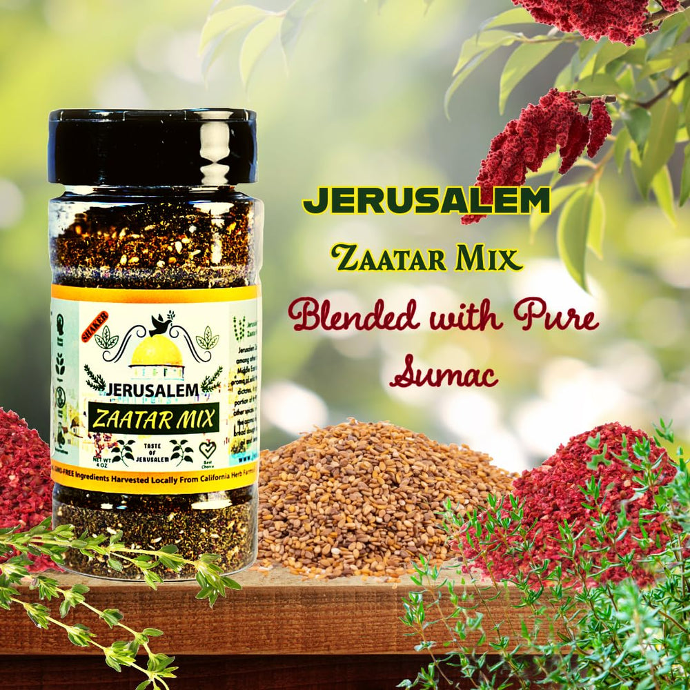 Meats and salads benefit from Julian's Valleys Zaatar seasoning blend.