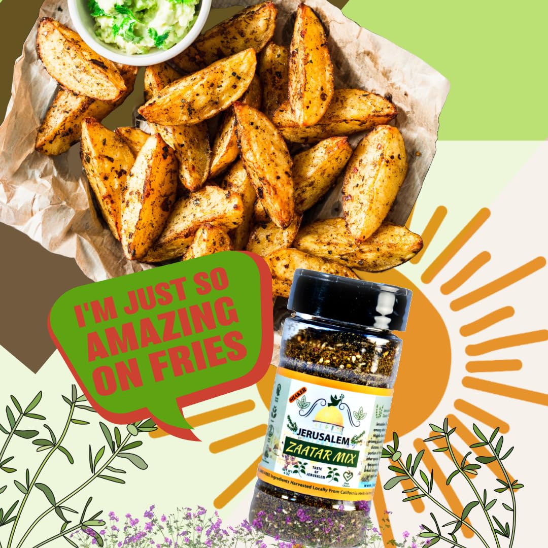 Sesame-forward notes from Julian's Valleys Zaatar enhance dishes with a nutty aroma.