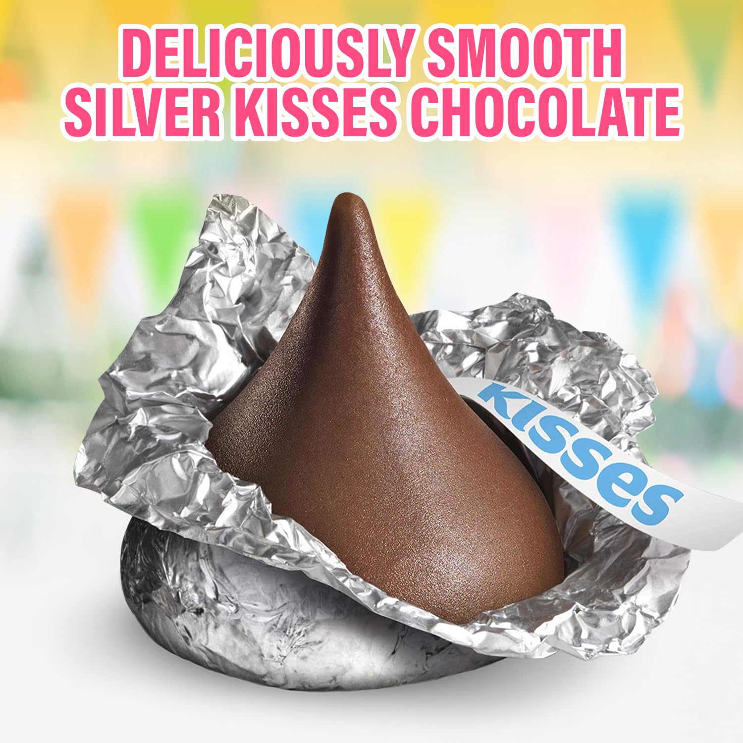 Jumblet Milk Chocolate Kisses close-up revealing creamy melt-in-your-mouth texture, ideal for gifting or sharing.