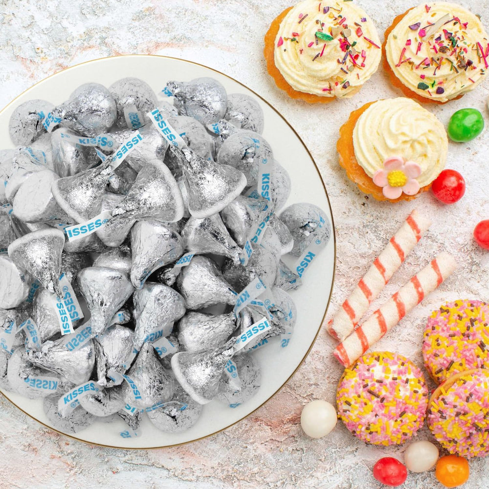 Jumblet Milk Chocolate Kisses holiday table setup for festive treats.