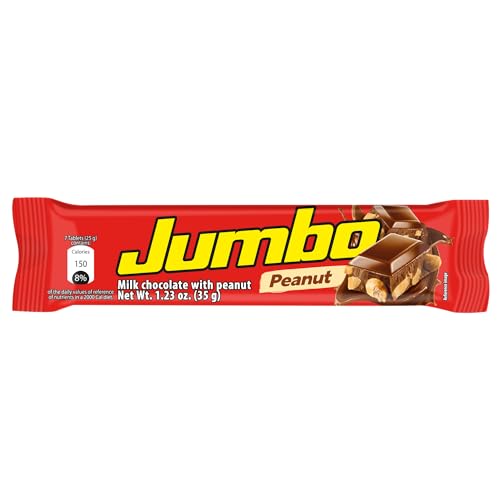 Jumbo Peanut Chocolate Bar showing crispy peanuts texture.