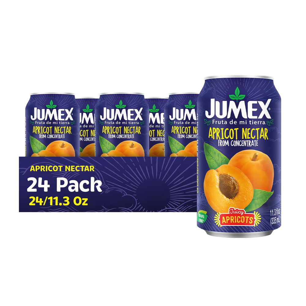 Jumex Apricot Nectar can delivering bold apricot flavor for on-the-go refreshment