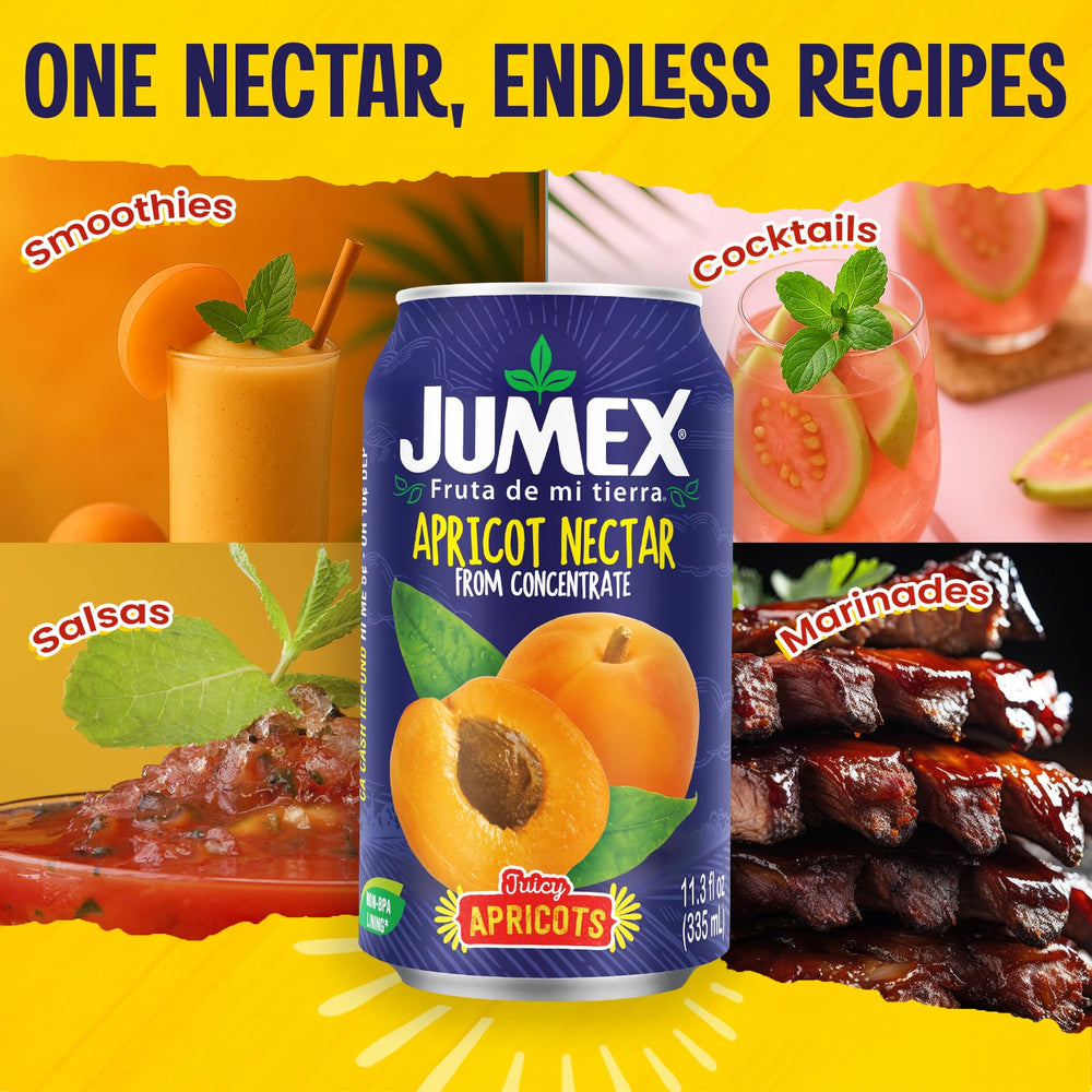 Jumex Apricot Nectar in kitchen use for marinades, glazes, and desserts