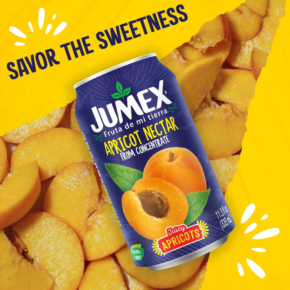 Jumex Apricot Nectar pantry pack highlighting bulk convenience