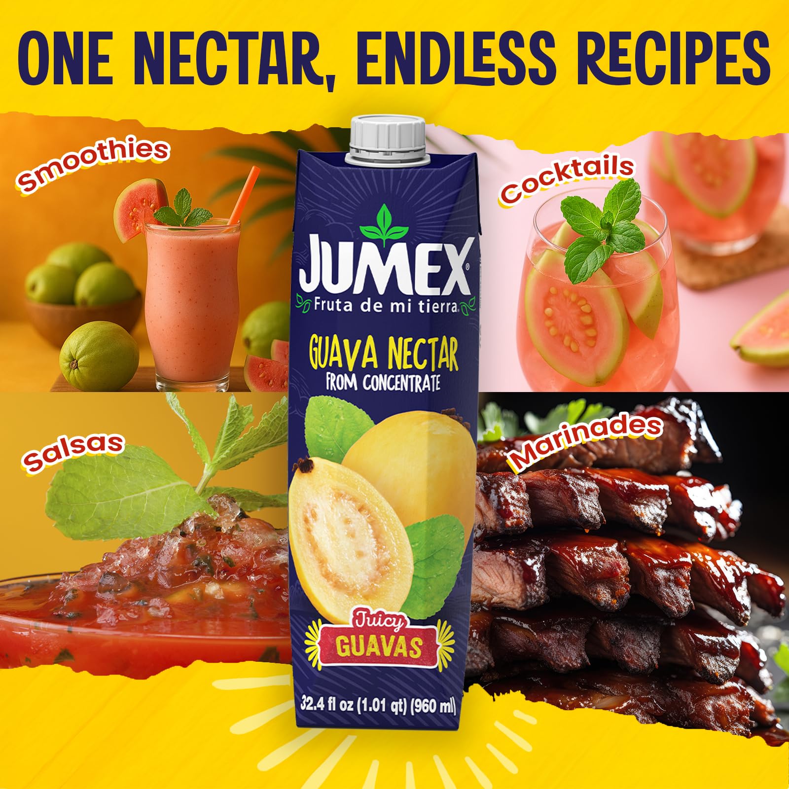 Jumex Guava Nectar kid-friendly drink for lunchboxes and snacks.