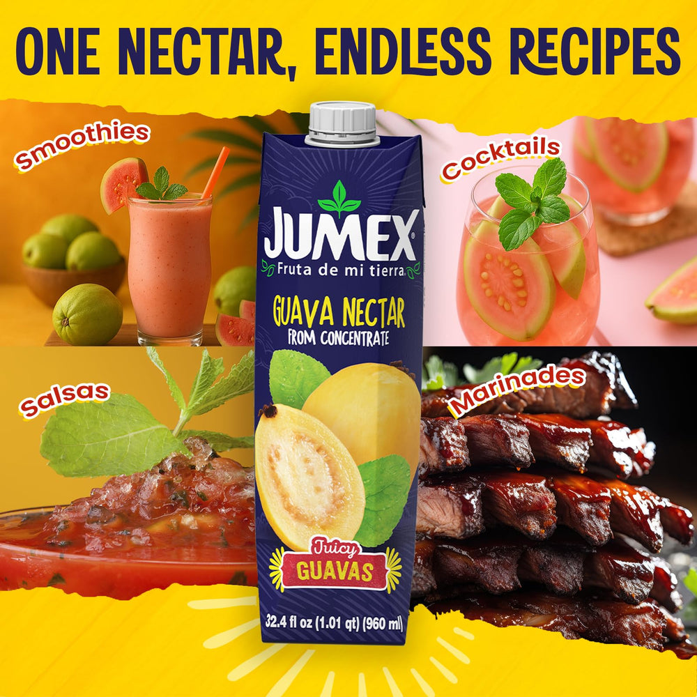 Jumex Guava Nectar kid-friendly drink for lunchboxes and snacks.