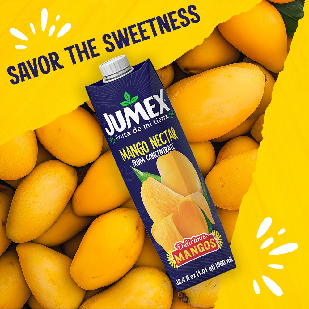 Jumex Mango Nectar serving option ideal for kids lunchboxes and on the go
