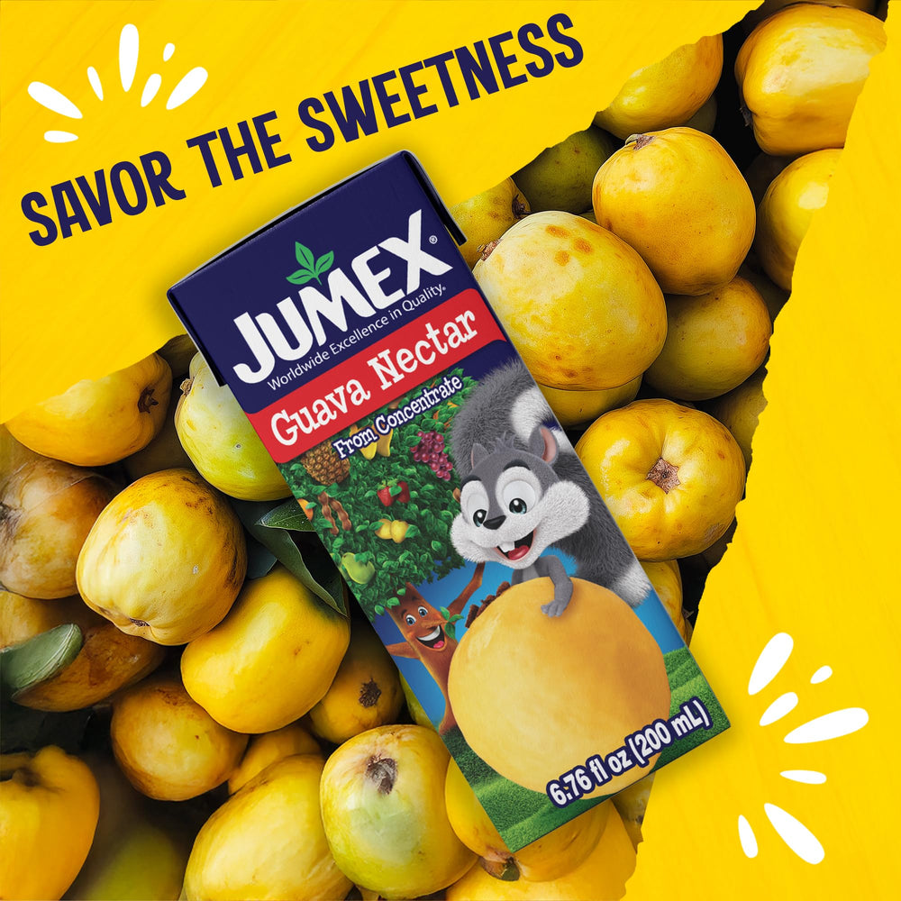 Jumex juice box ready for sports practice or sleepovers.