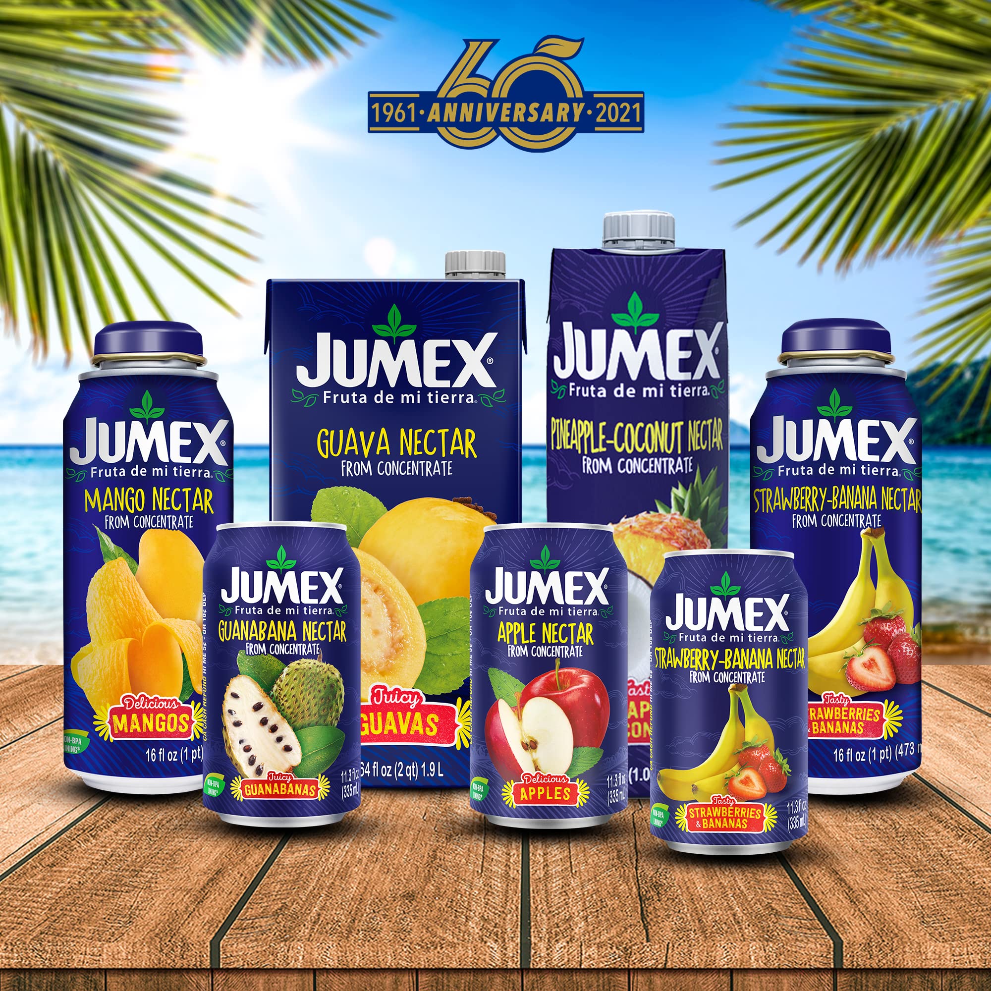 Jumex smoothies and yogurt blends idea with peach nectar.
