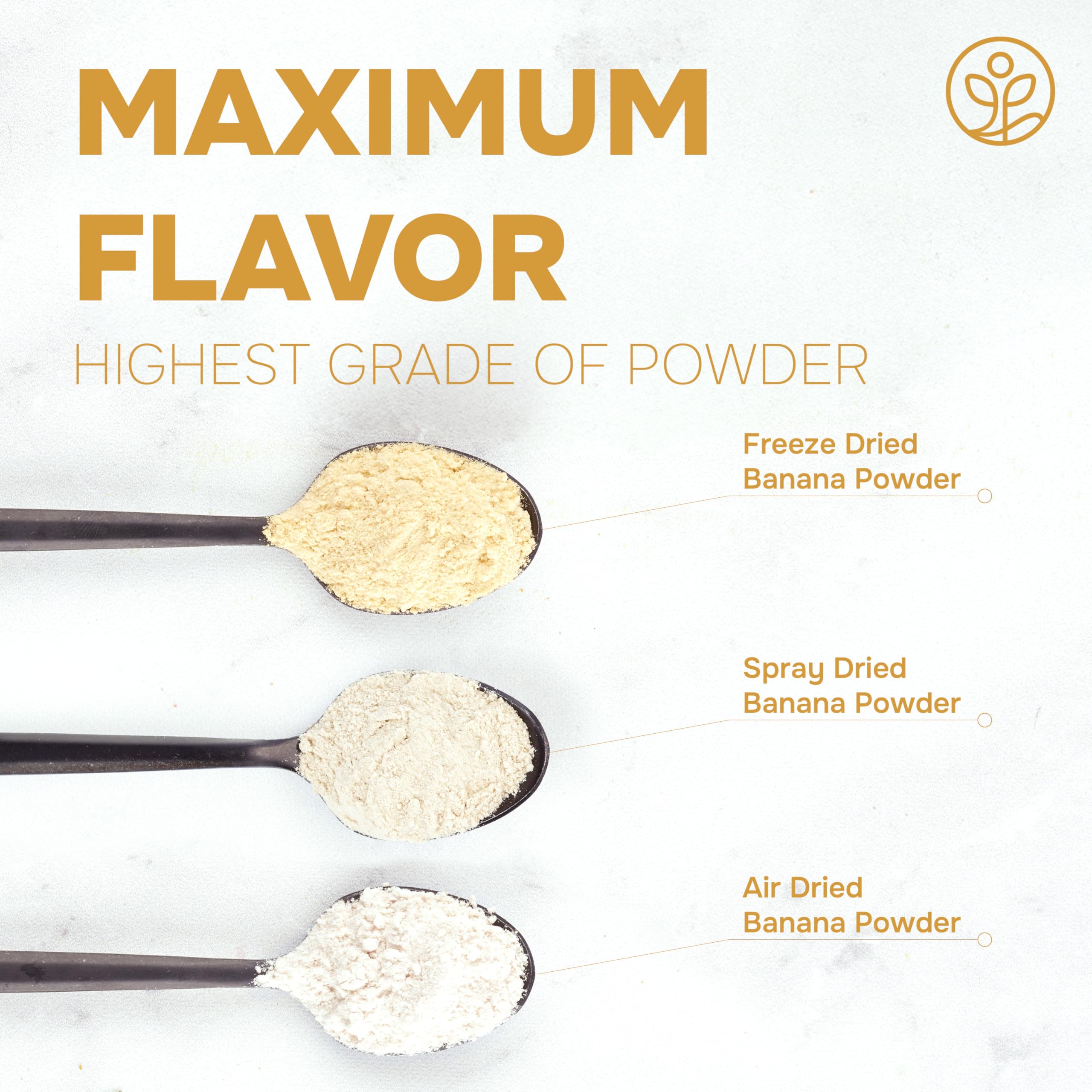 Jungle Powders Banana Powder on countertop jar for quick kitchen access.