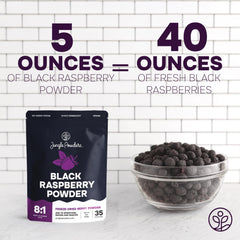 Jungle Powders Freeze-dried raspberries powder bag: year-round pantry staple