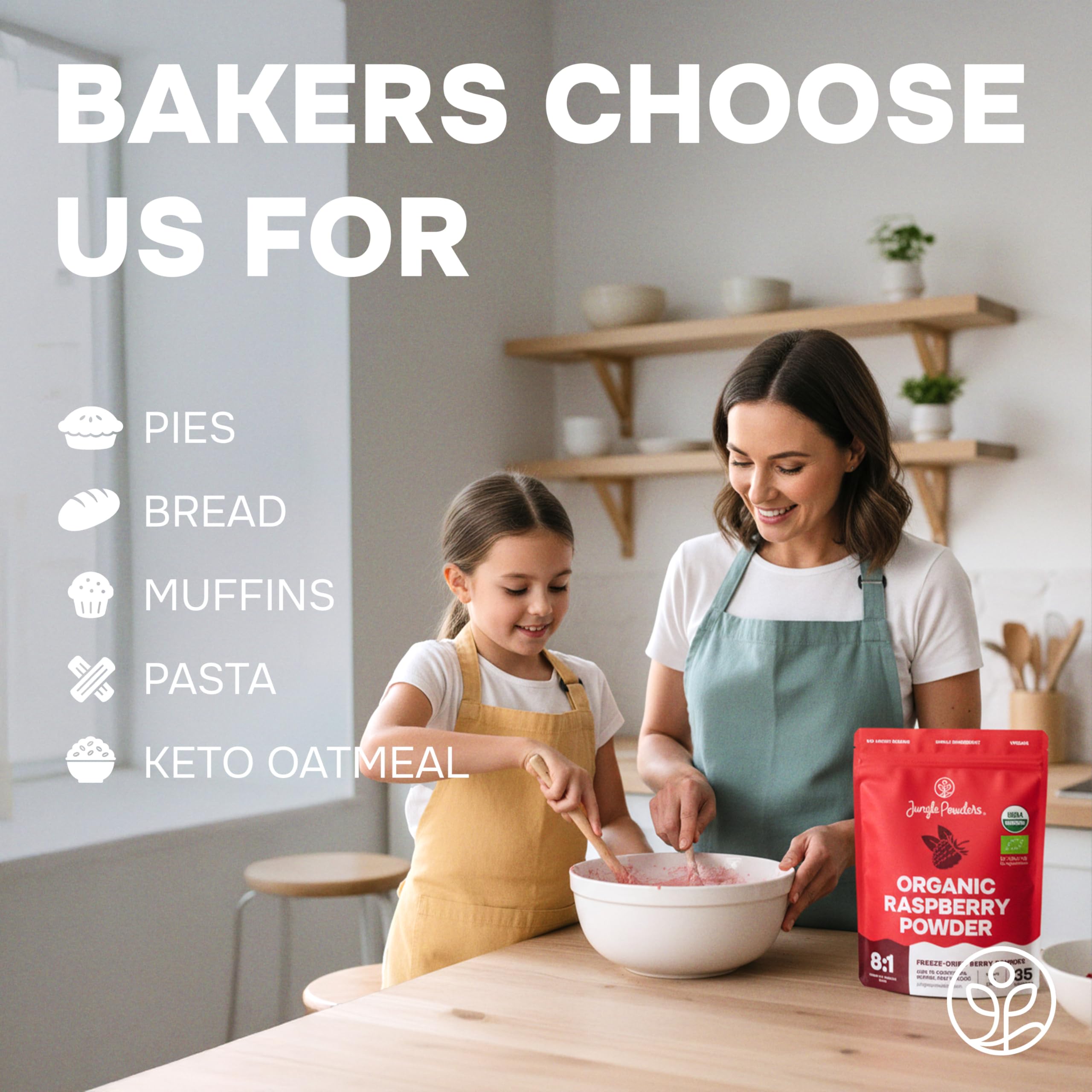 Jungle Powders raspberry powder baking-dessert ready for creative recipes.