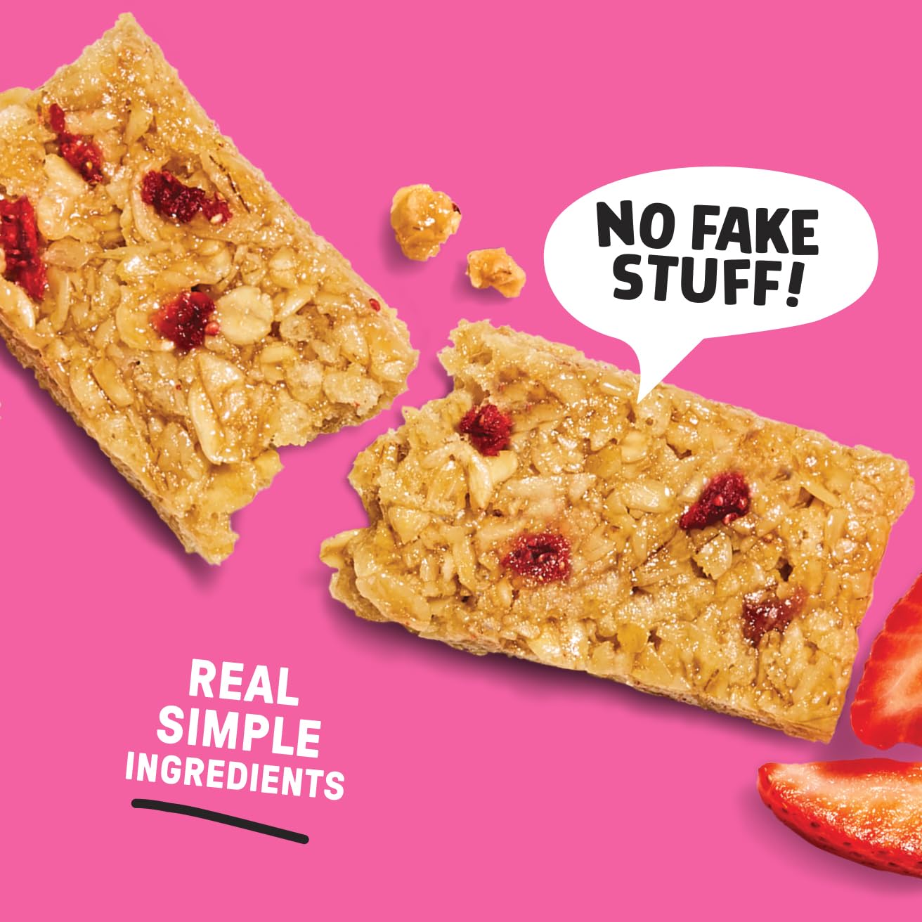 JUNKLESS bars in a kid's lunchbox scene for kids and parents