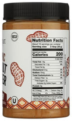 Just About organic keto crunchy peanut butter jar shows pure ingredient quality.