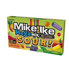 Pack of 12 Mega Mix Sour theater boxes keeps pantry stocked for gatherings.
