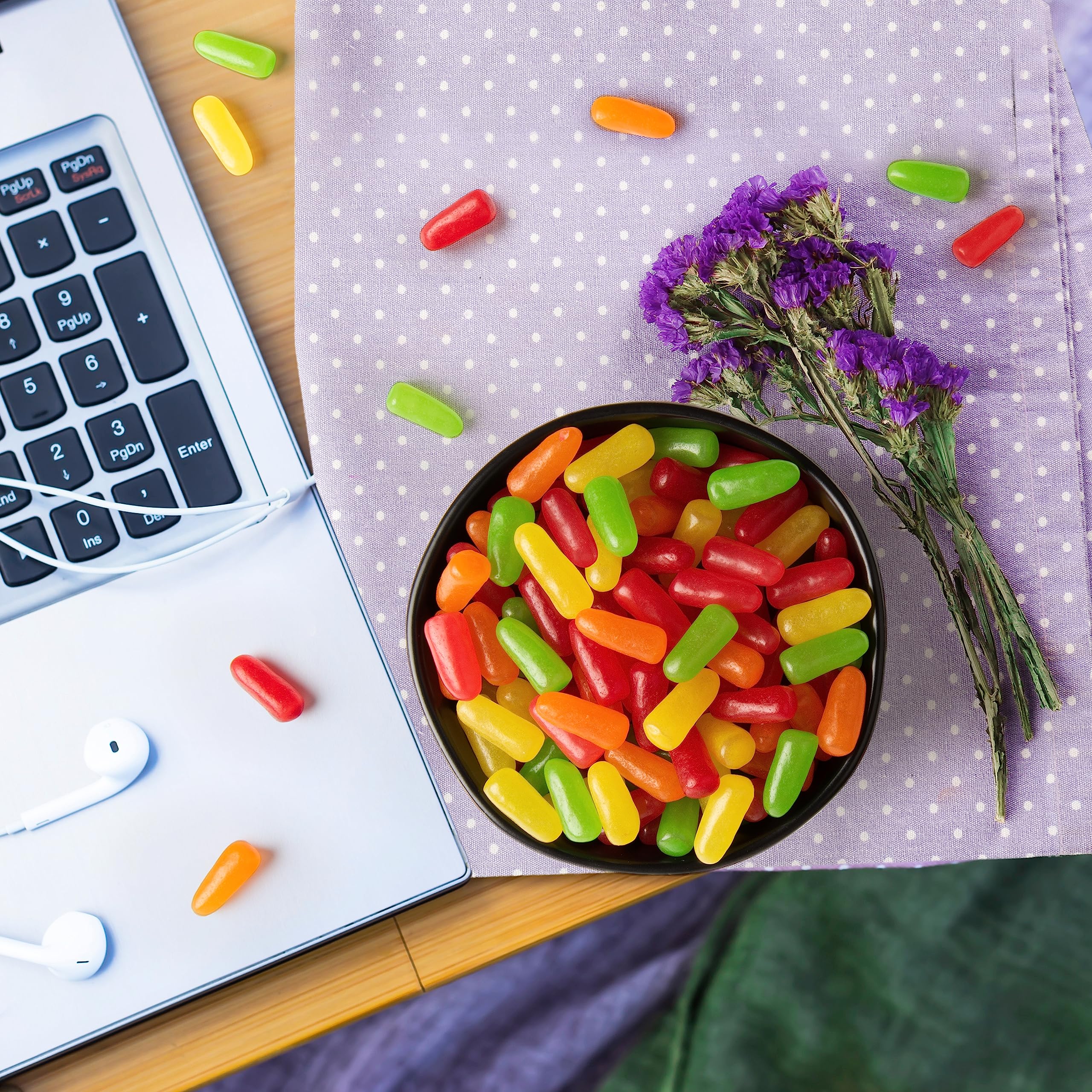 Just Born Mike and Ike Original Fruits candy mix offers a playful satisfying snack option
