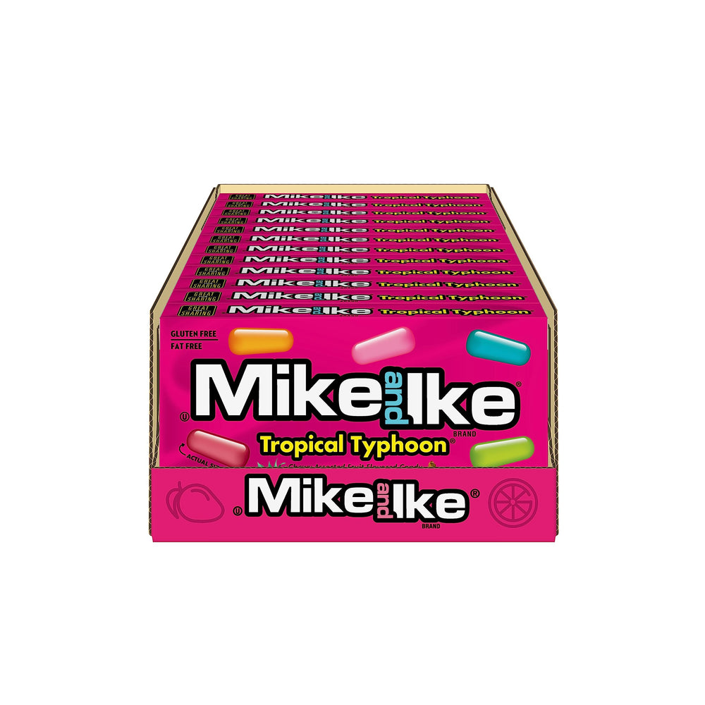 Mike and Ike Caribbean Punch close-up glossy candies for movie nights