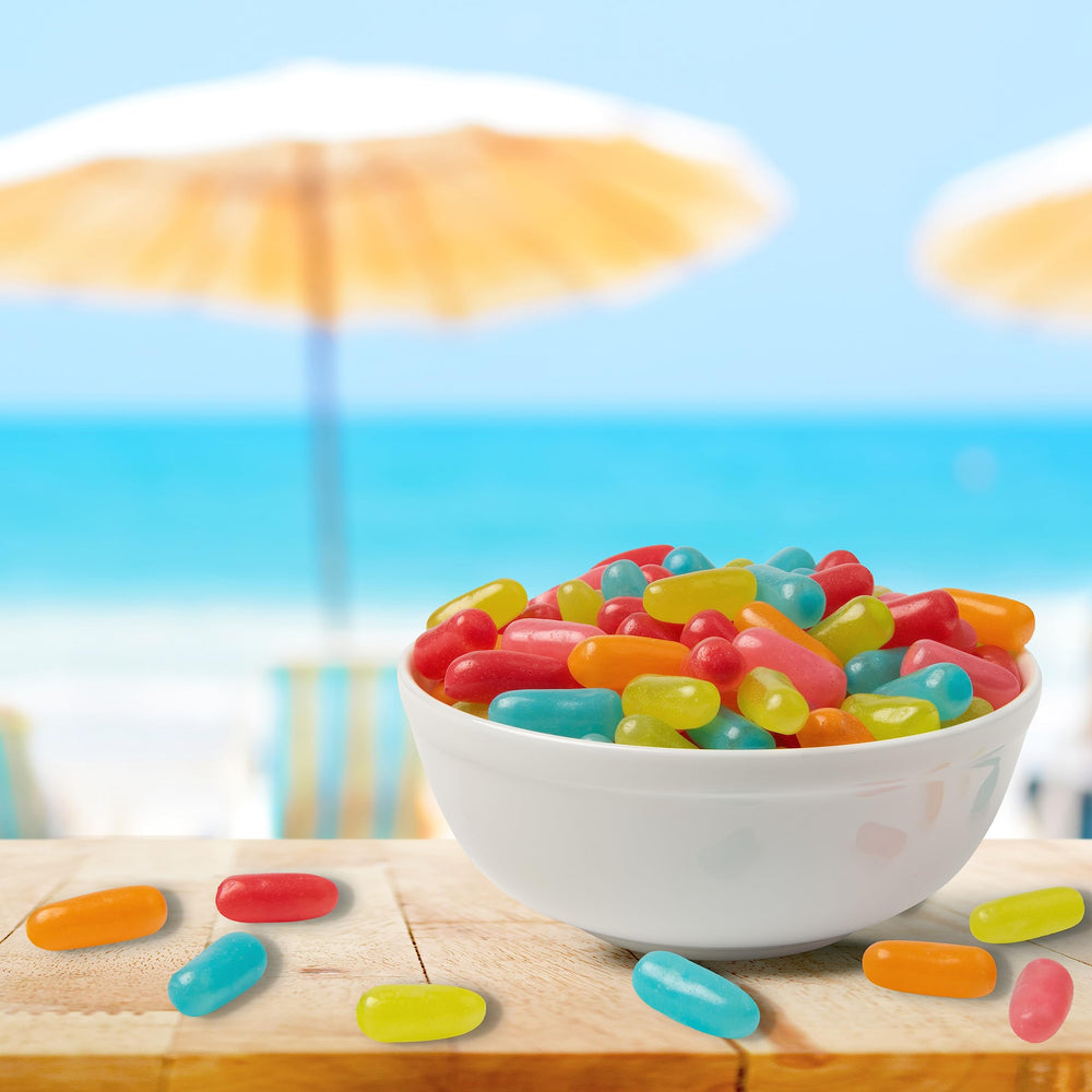 Mike and Ike Mango close-up bright tones invite quick snacking