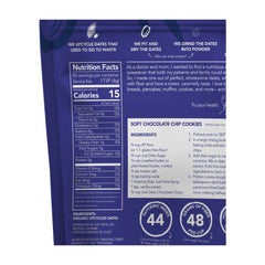 Just Date Sugar packaging in post consumer recycled materials eco friendly