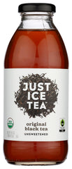 Just Ice Tea Black Original Unsweetened bottle offers crisp, refreshing flavor on the go.