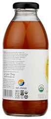 Just Ice Tea glass with straw showing half-tea half-lemonade, ideal picnic drink.