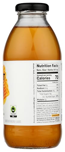 Just Ice Tea Green Honey Organic bottle being poured for iced tea