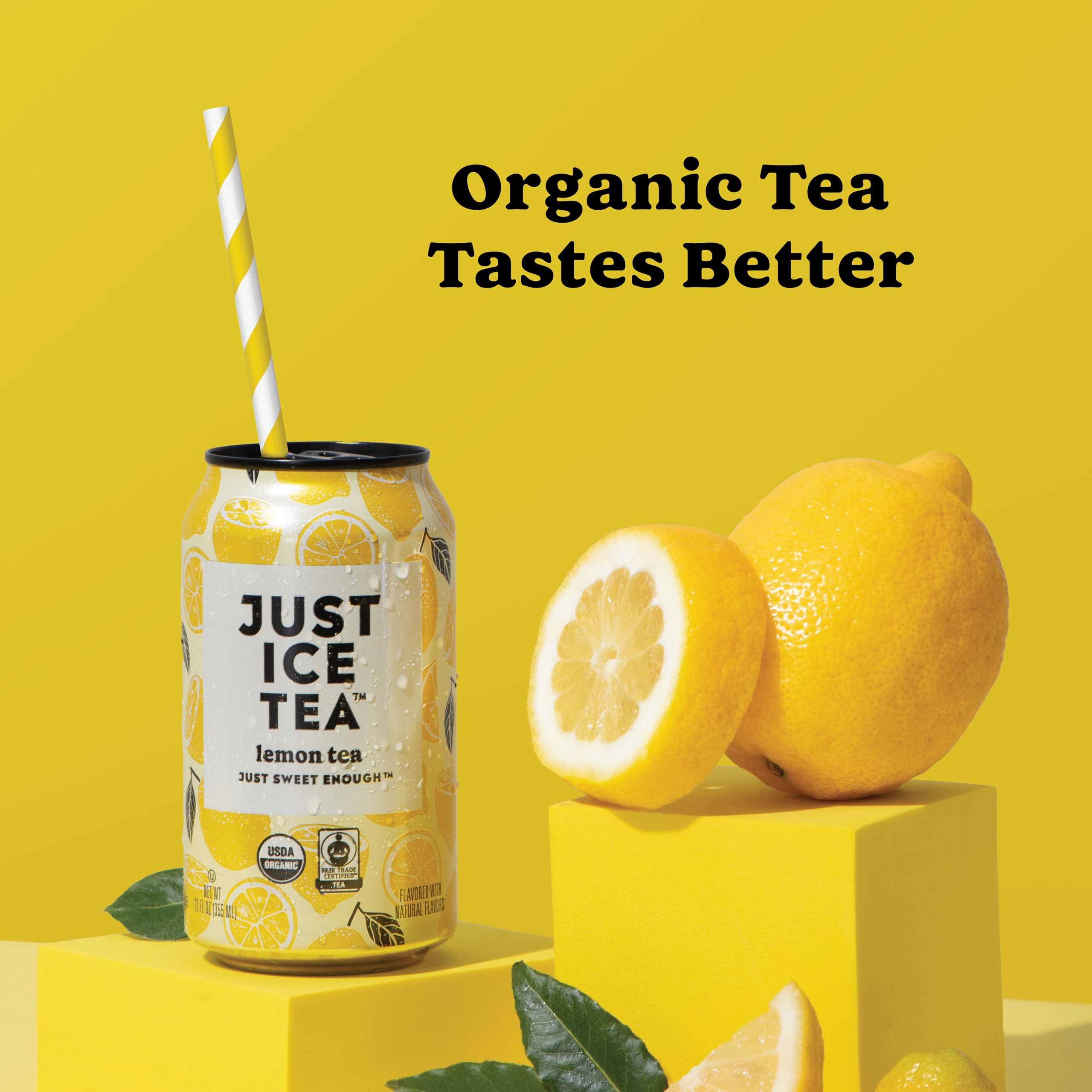 Just Ice Tea Lemon can shows no artificial sweeteners, clean taste