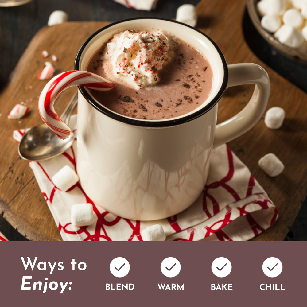 Just Ingredients hot chocolate with ashwagandha and lion’s mane for potential focus support