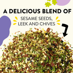 Just Spices Egg Topping sea salt balances flavors on eggs