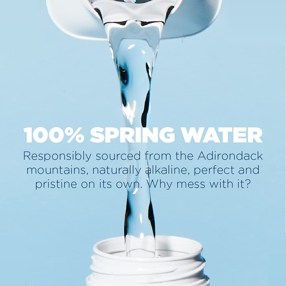 JUST Water plant-based bottle material emphasizes sustainable packaging.