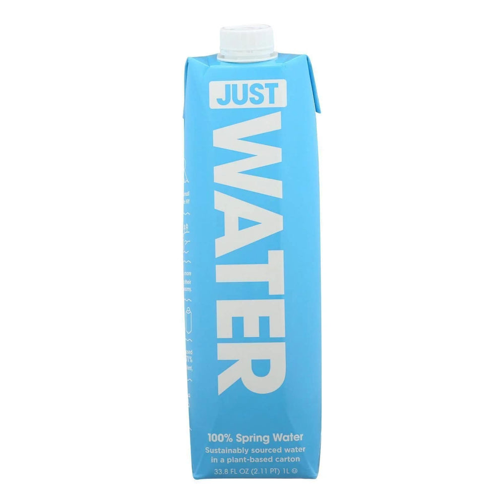 Just Water Water Spring bottle, front view, ideal for everyday hydration and cooking