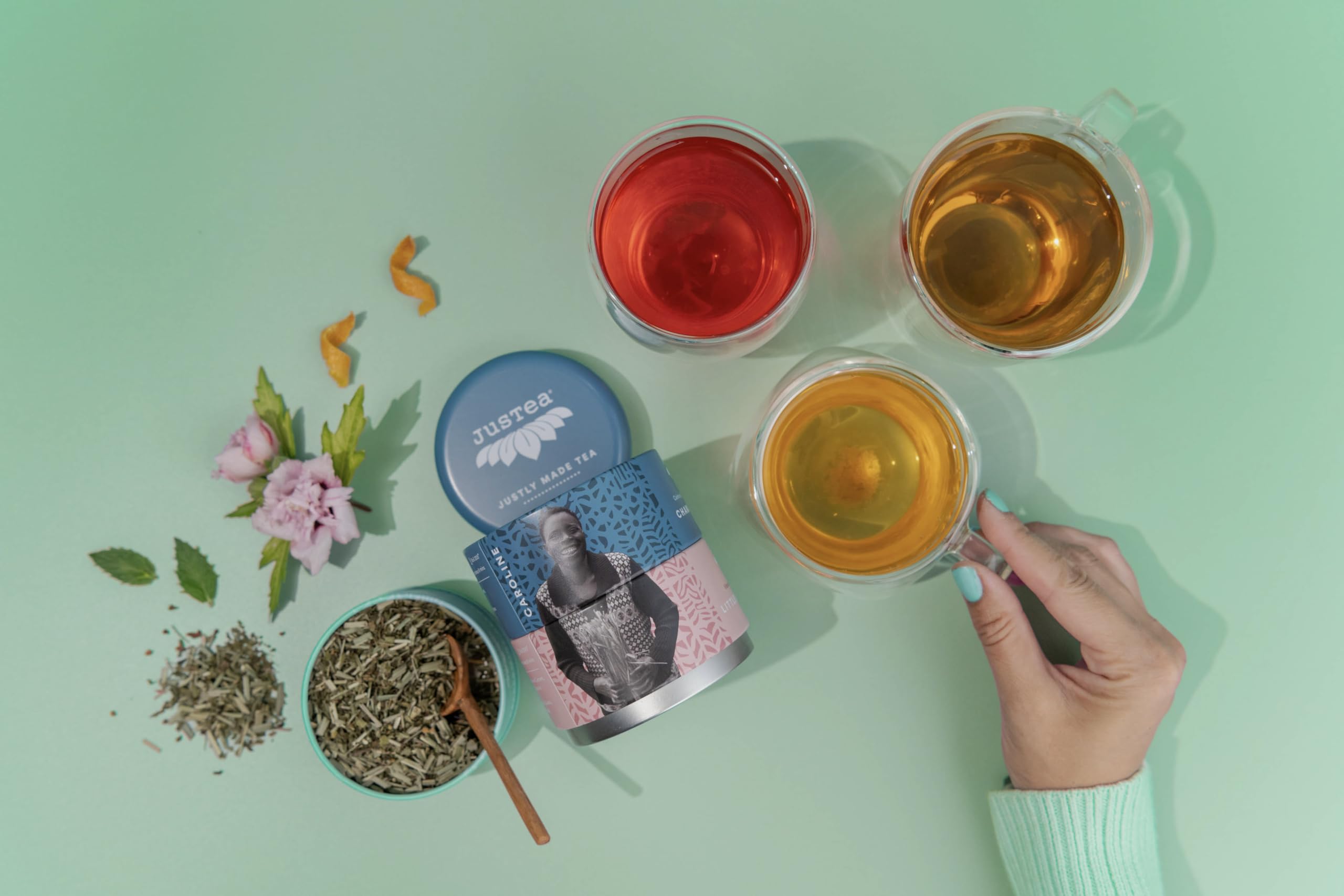 JusTea fair trade organic packaging emphasizes ethical sourcing