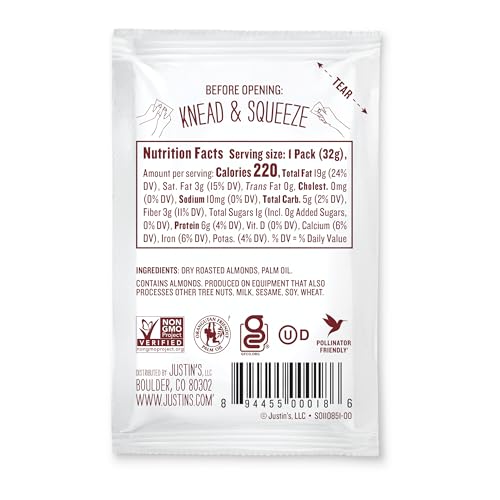 Justin's almond butter squeeze pack in lunchbox fuels busy days