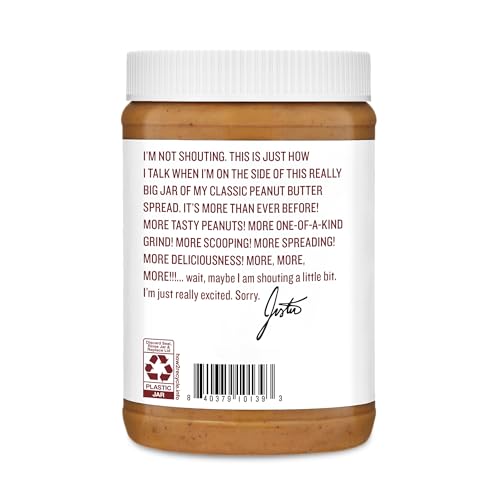 Justin's Classic Peanut Butter on Apple Slices, pairing sweet and nutty flavors.