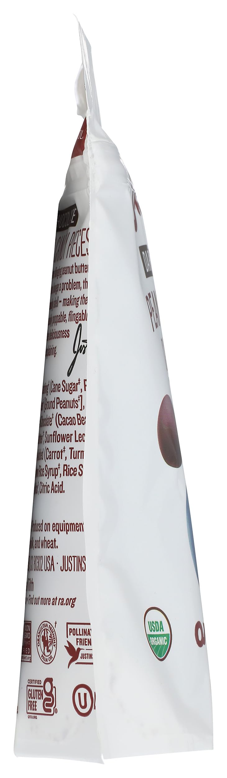 Justin's dark chocolate peanut butter pieces ingredients, premium ingredients for flavorful bites.