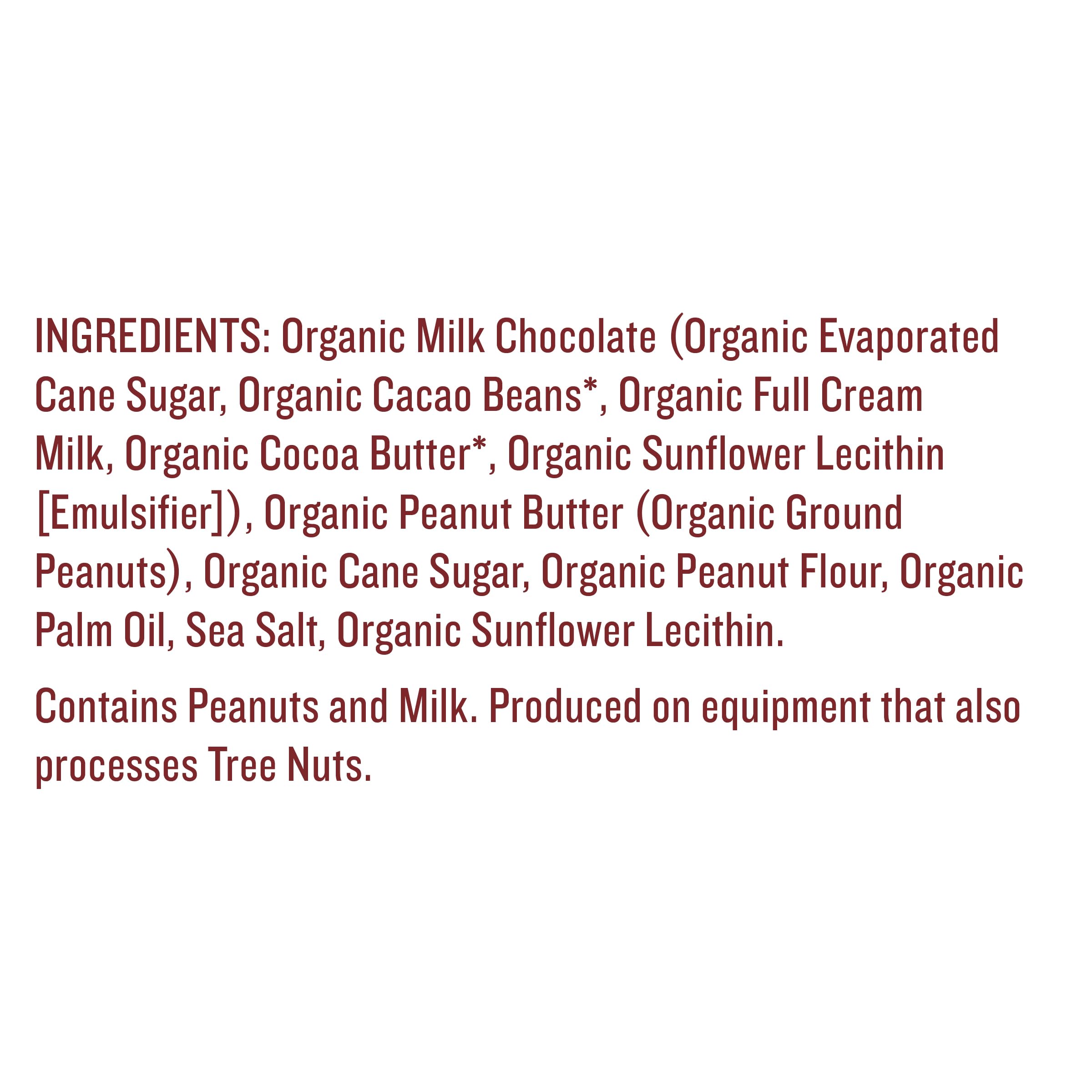 Gluten-free and non-GMO labeling on Justin's peanut butter cups.