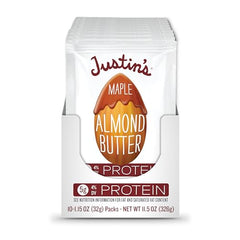 Creamy texture close-up of Justin's Maple Almond Butter