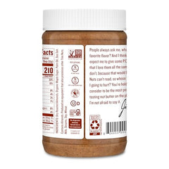 Justin's Maple Almond Butter ingredients close-up, showing maple sweetness