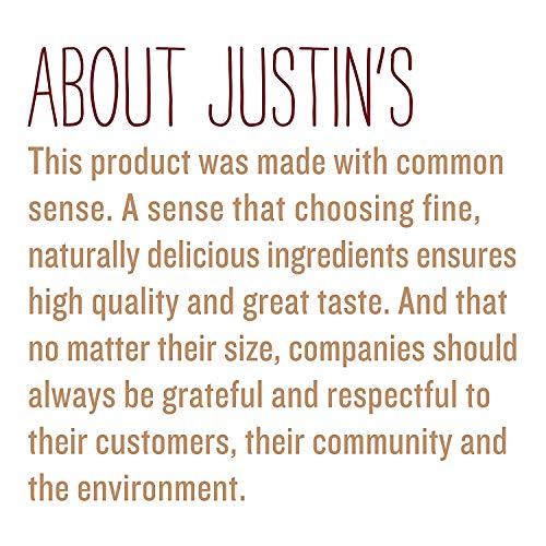 Justin's natural honey almond butter packaging lineup showcasing squeeze packs