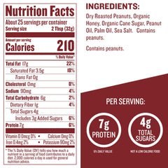 Label shows gluten-free and Non-GMO verification on Justin's No Stir