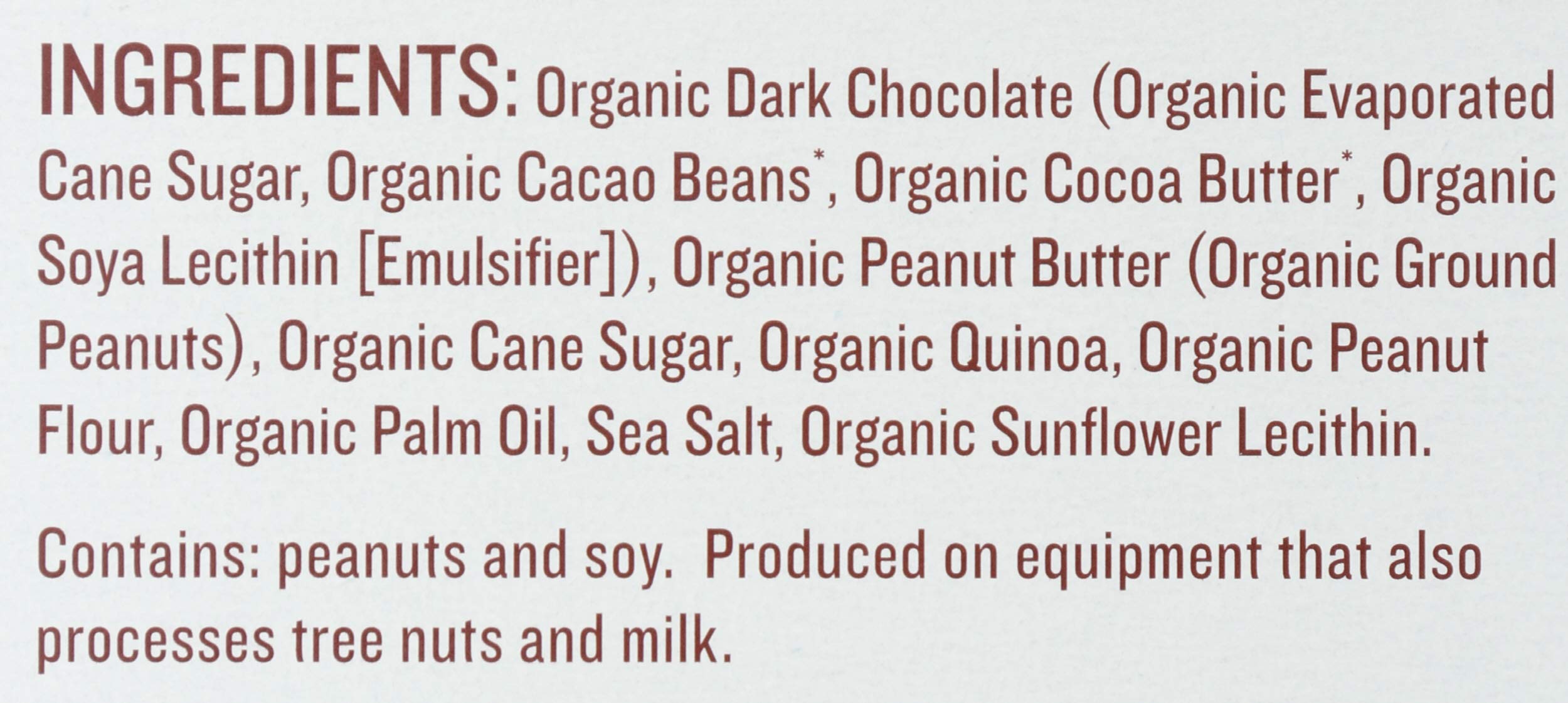 Justin's organic dark chocolate crispy peanut butter cups half-bite reveals a crisp texture.