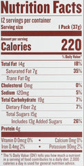 Justin's organic dark chocolate crispy peanut butter cups ingredients list emphasizes simple organic components.